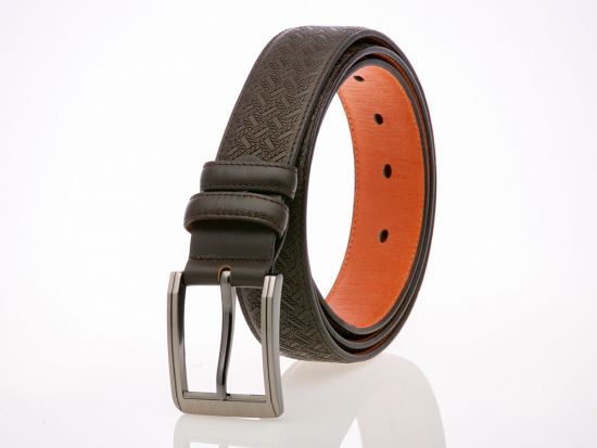 Dark Maroon Leather Belt