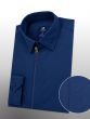 Blue Zip Front Shirt