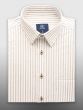 Stripe half-sleeve shirt