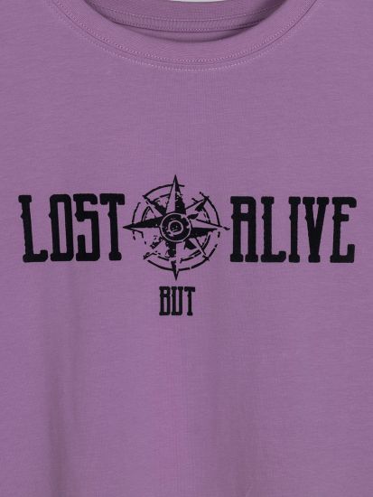 Lilac Typo Shirt