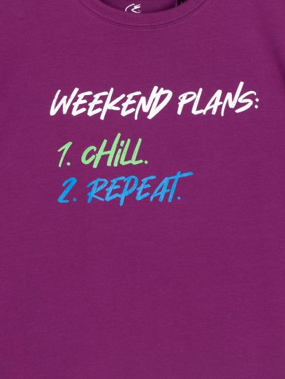 Magenta Typo Shirt