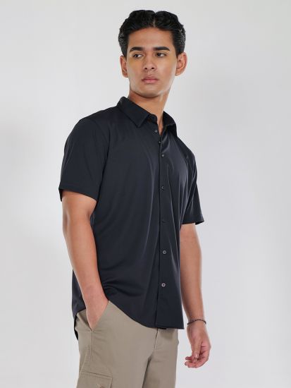 Half Shirt with Button Detail