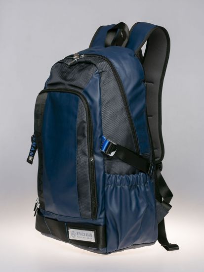 Black & Blue Exterior Backpack.