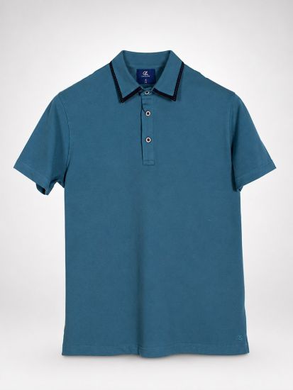 Contrast Royal Polo