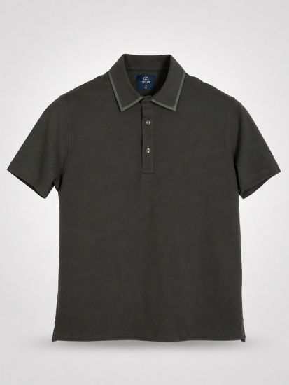 Contrast Olive Polo