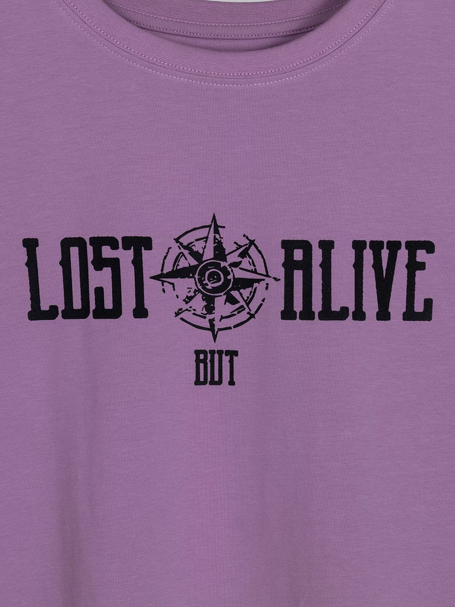 Lilac Typo Shirt