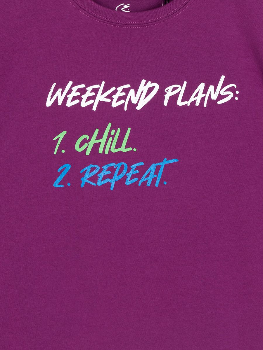 Magenta Typo Shirt