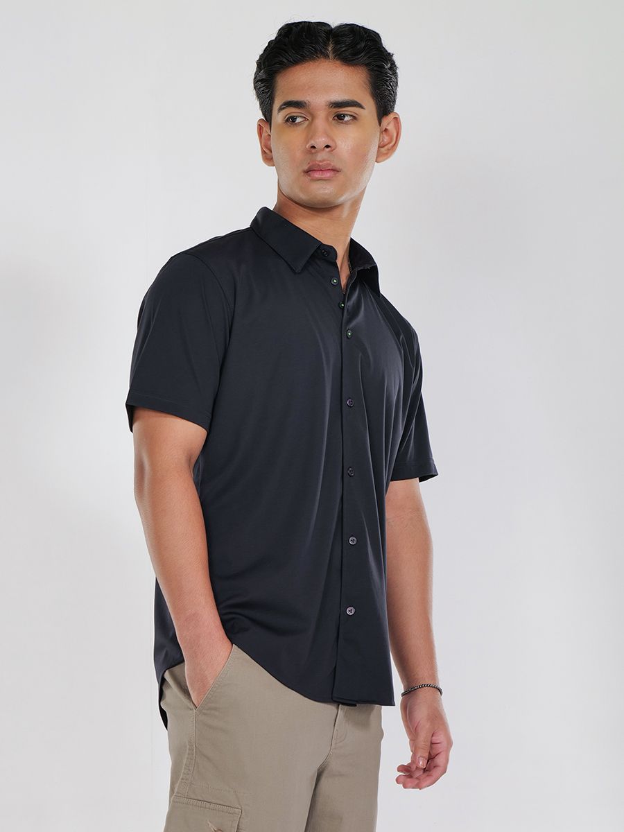 Half Shirt with Button Detail