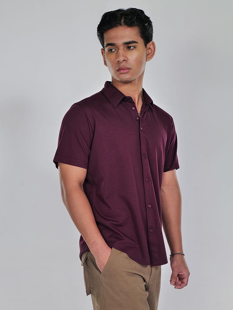 Half Shirt with Button Detail