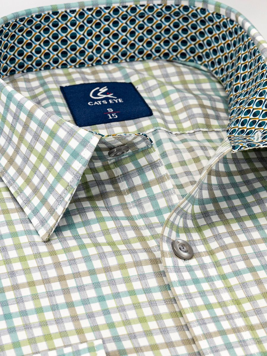 Formal Shirt with Micro Check