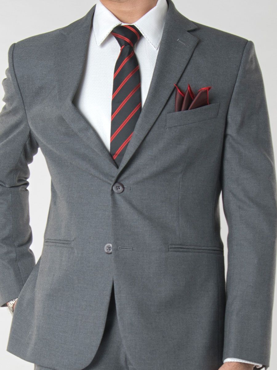 Mens Two Piece Textured Suit