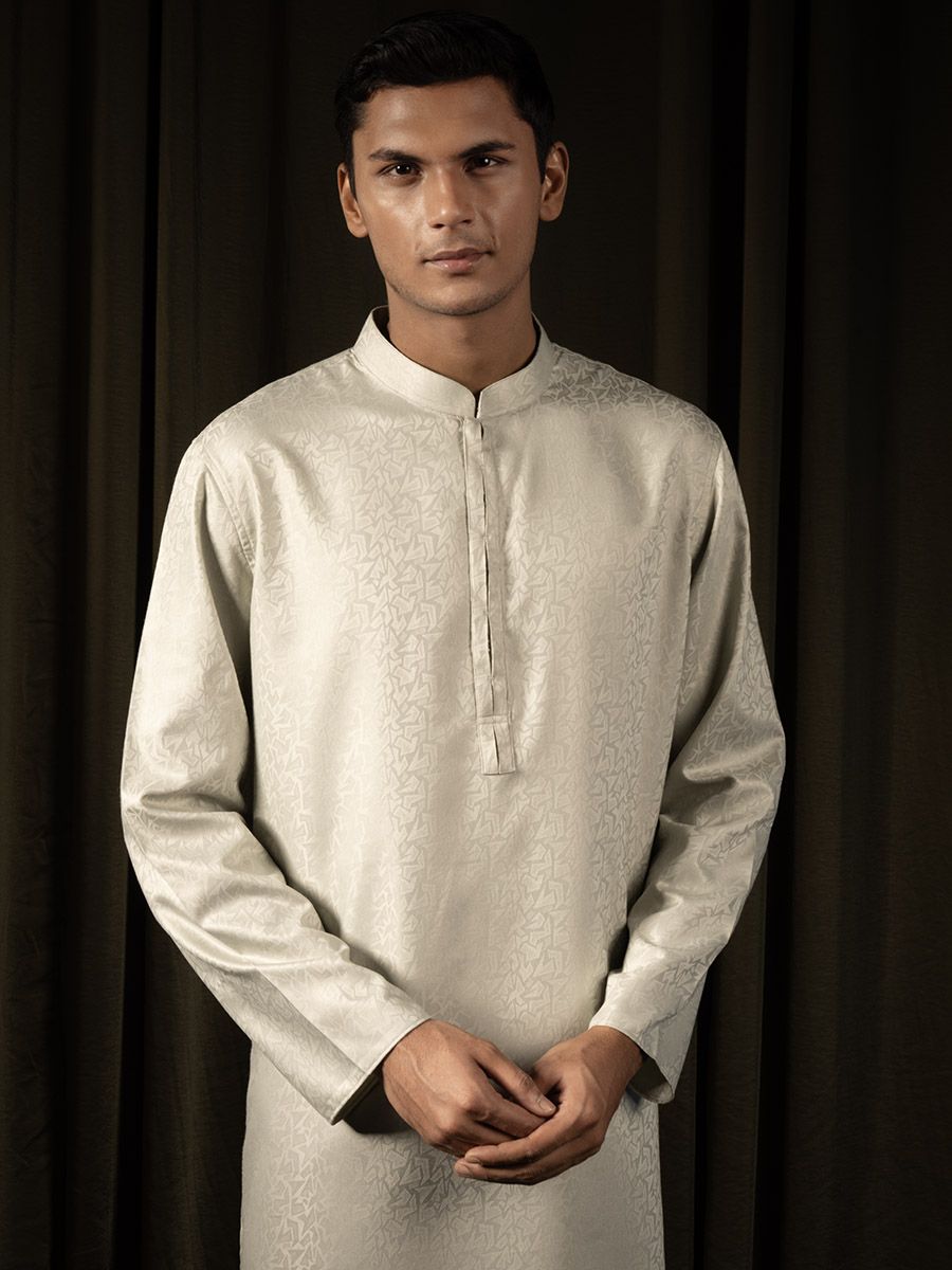 Modern Textured Panjabi