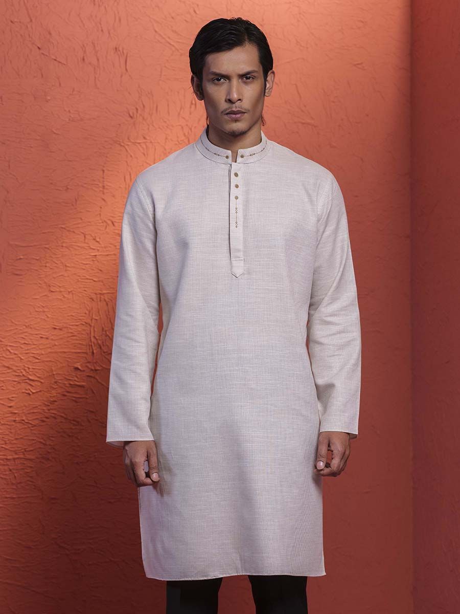 Modern Textured Panjabi