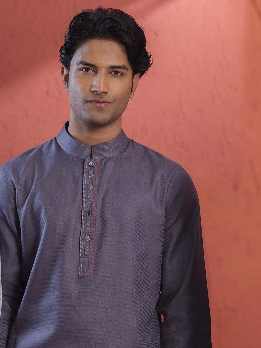 Modern Textured Panjabi