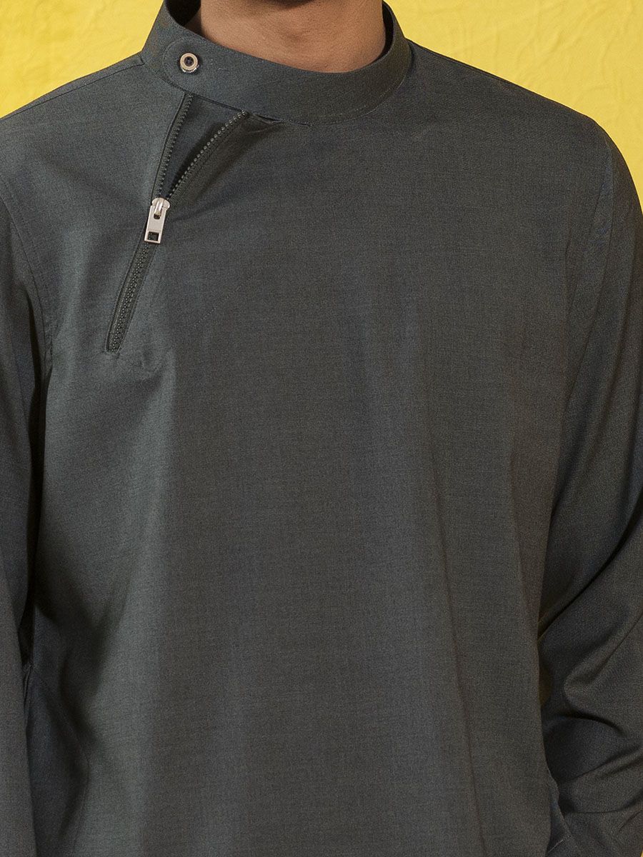 Zipper Collar Panjabi