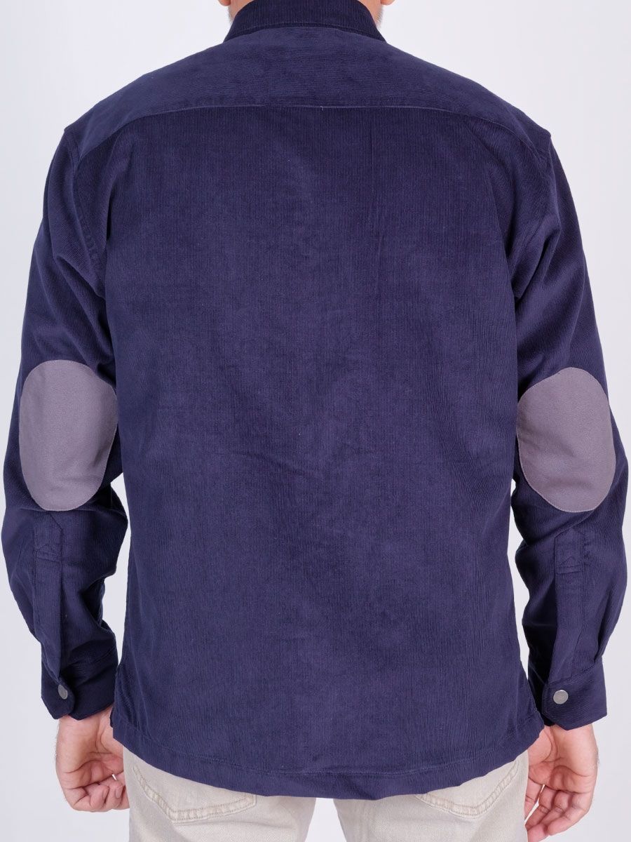 Corduroy Shacket with Elbow Patch