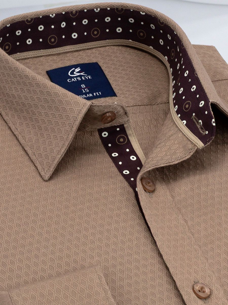 Jacquard formal shirt