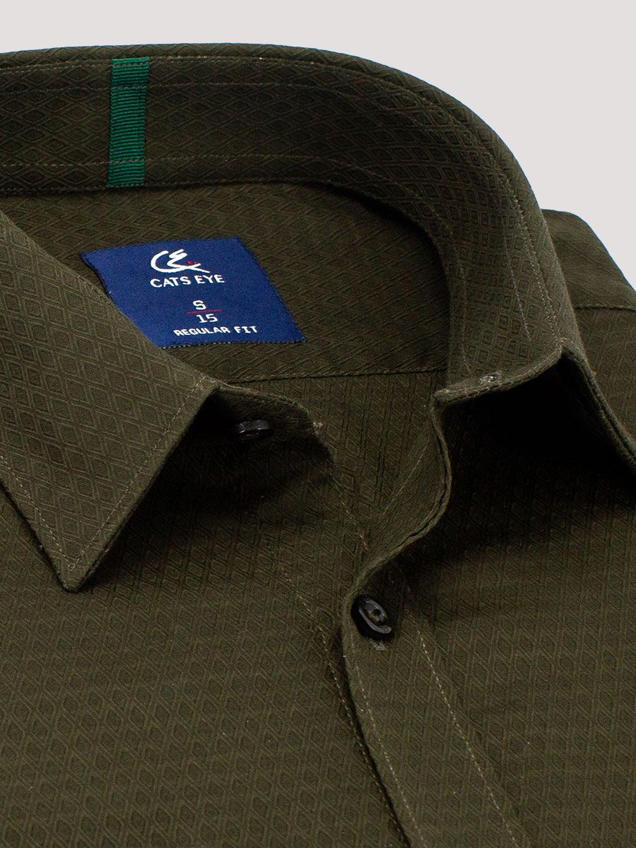 Jacquard formal shirt