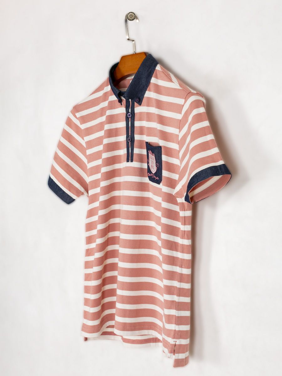 Striped polo