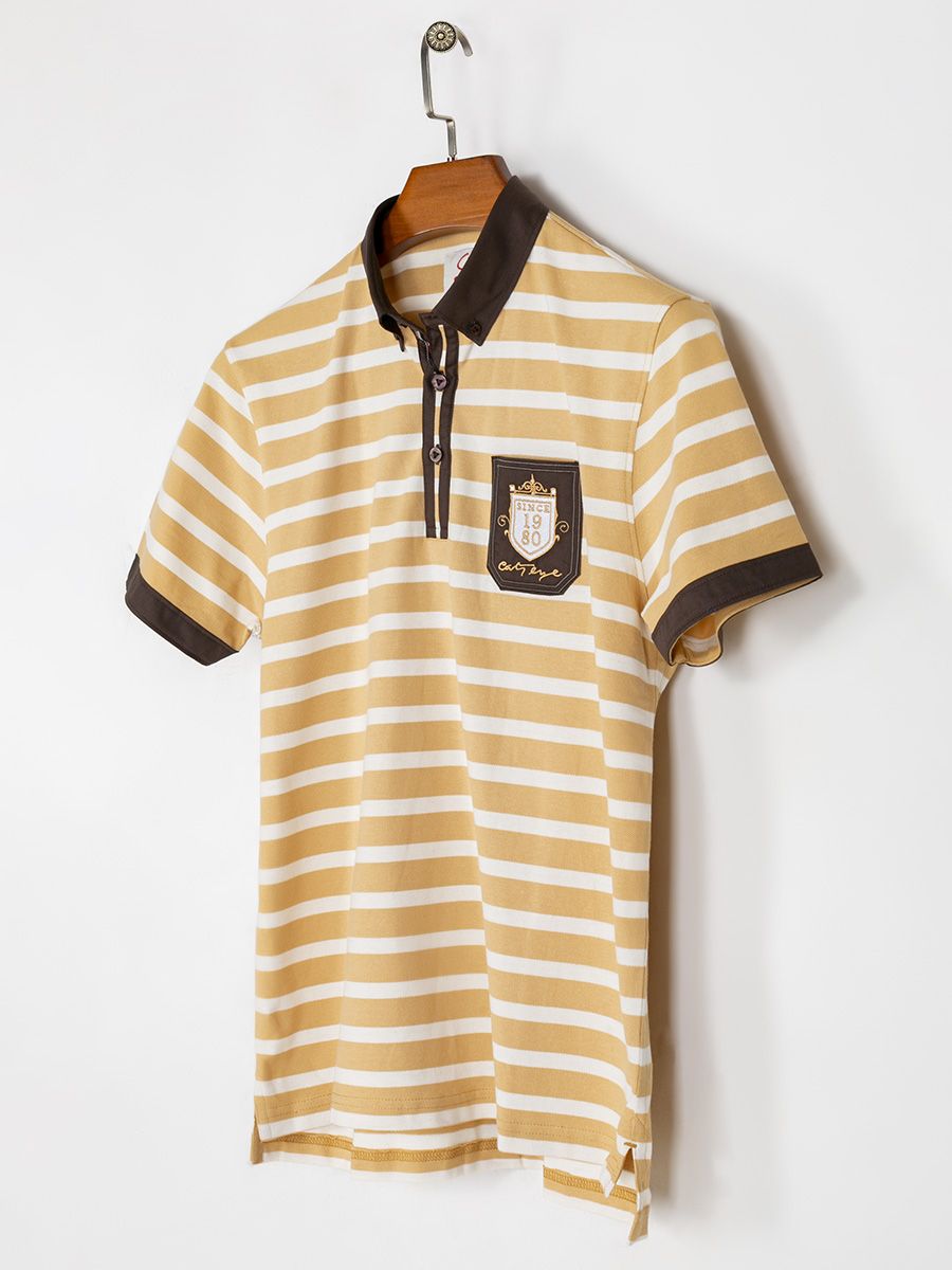 Striped polo