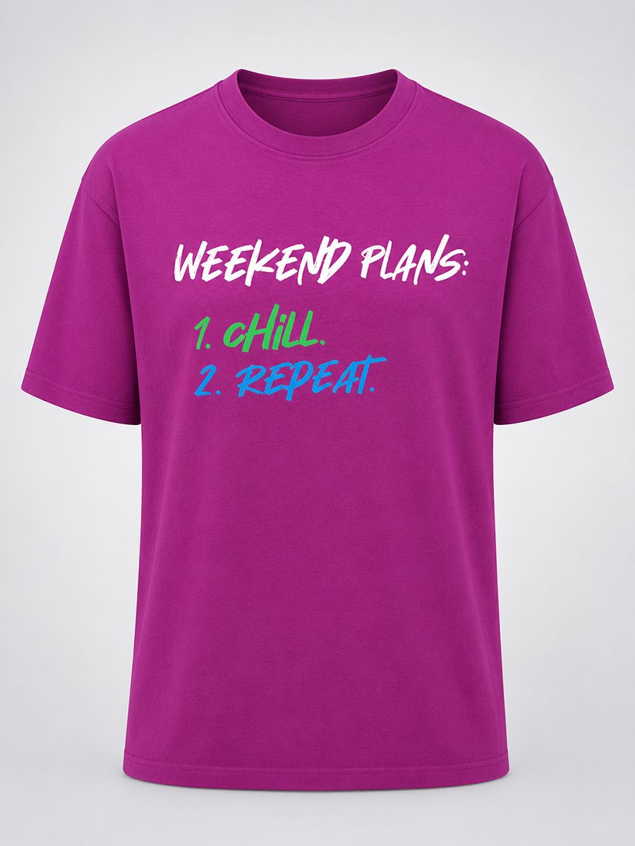 Magenta Typo Shirt