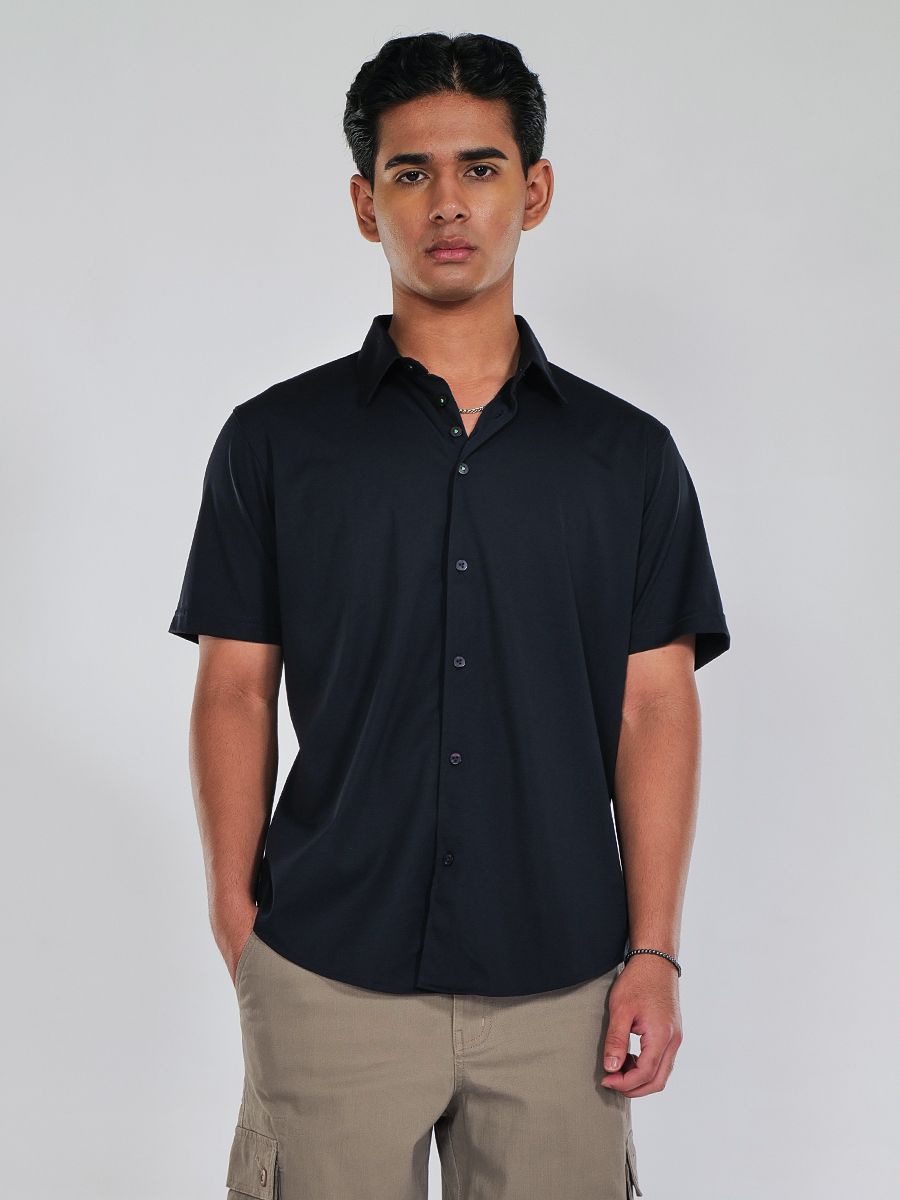 Half Shirt with Button Detail