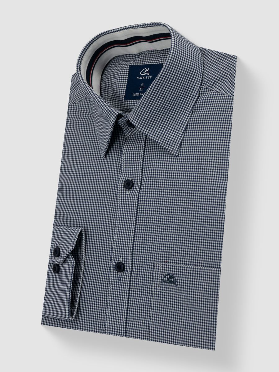Formal Shirt with Micro Check