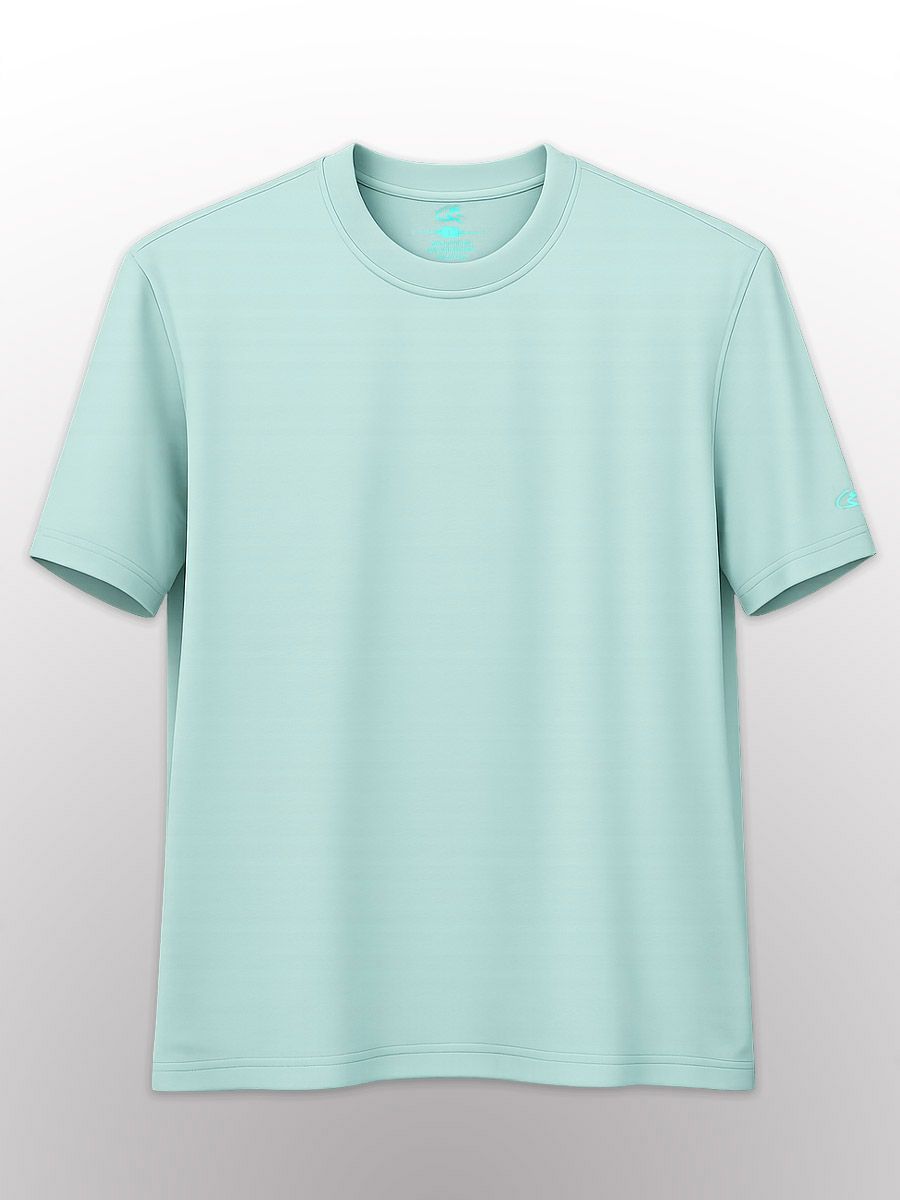 Solid Color Round Neck T-Shirt 