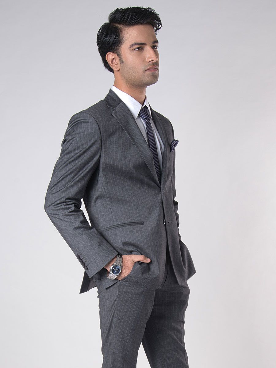 Mens Two Piece Stripe Suit