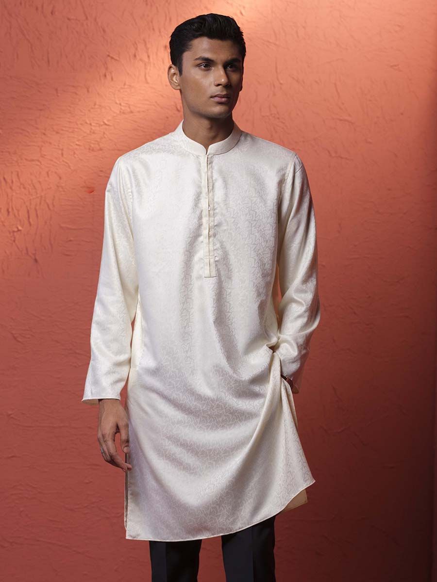 Modern Textured Panjabi