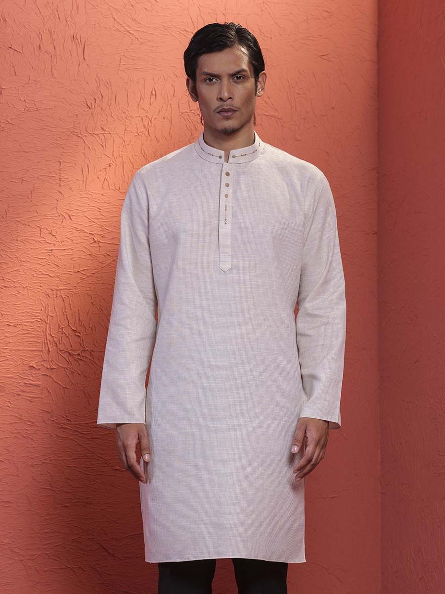 Modern Textured Panjabi