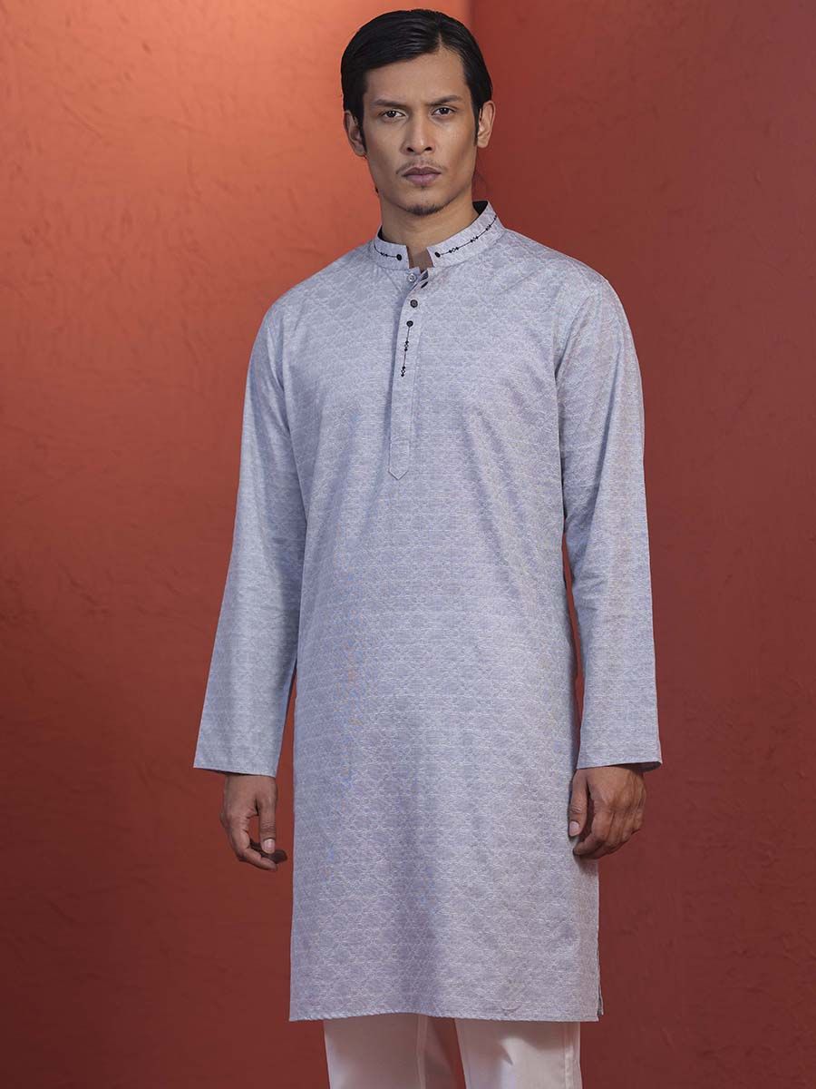 Modern Textured Panjabi