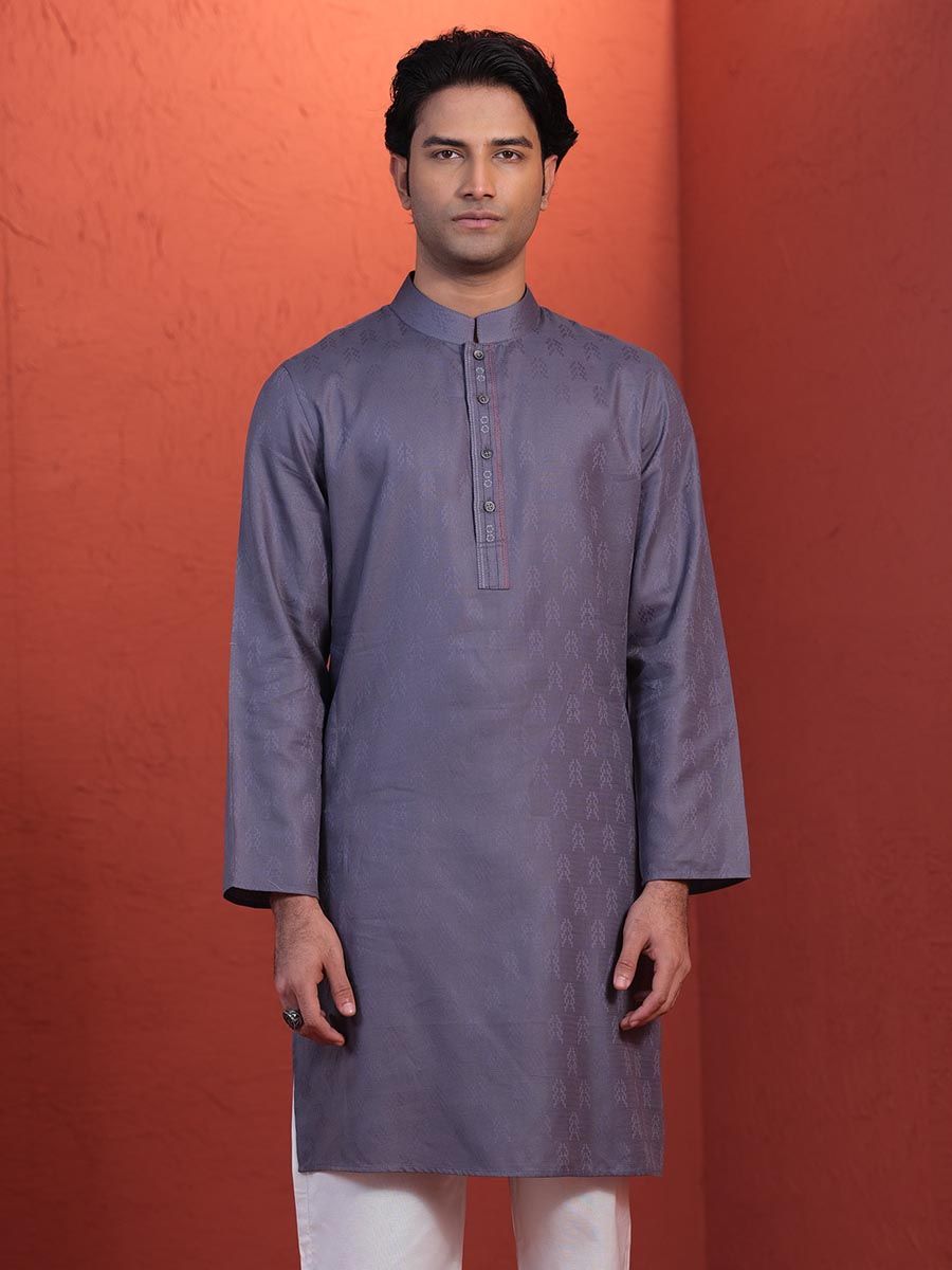 Modern Textured Panjabi