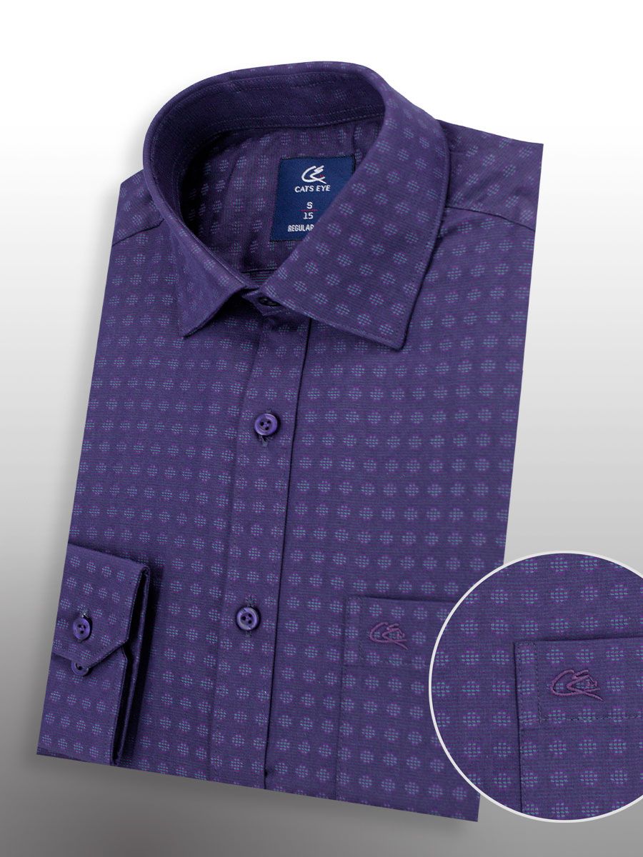 Jacquard formal shirt