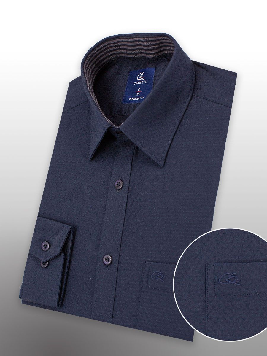 Jacquard formal shirt