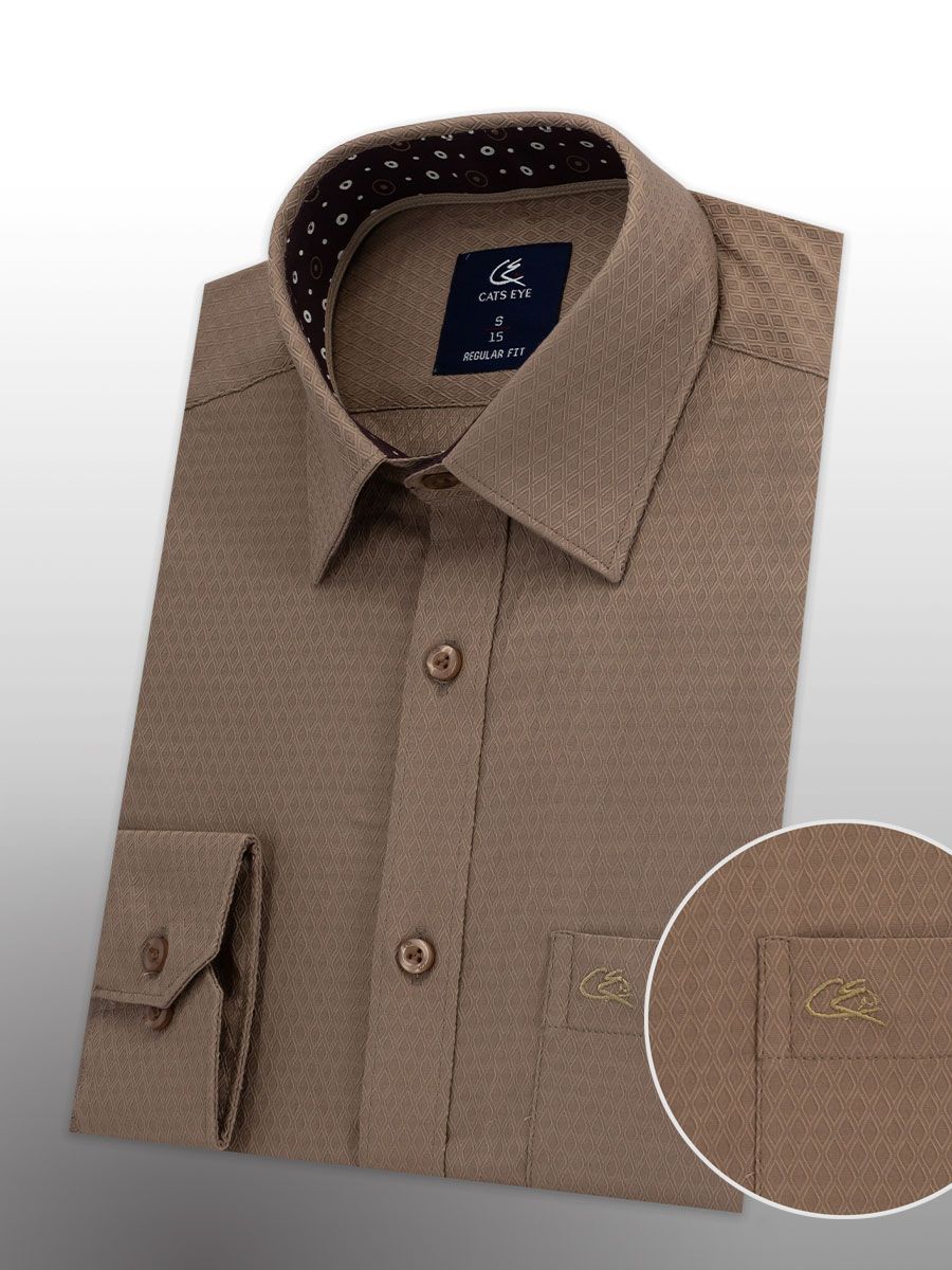 Jacquard formal shirt