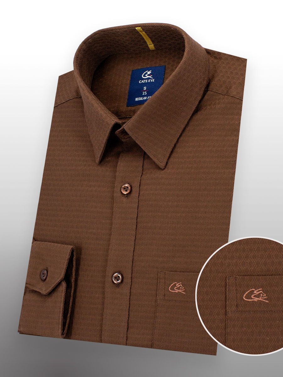 Jacquard formal shirt