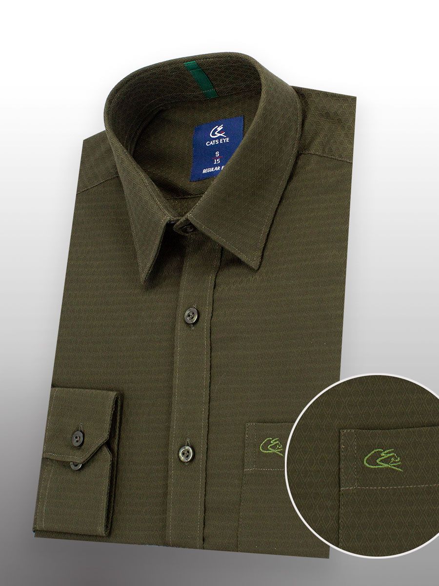 Jacquard formal shirt