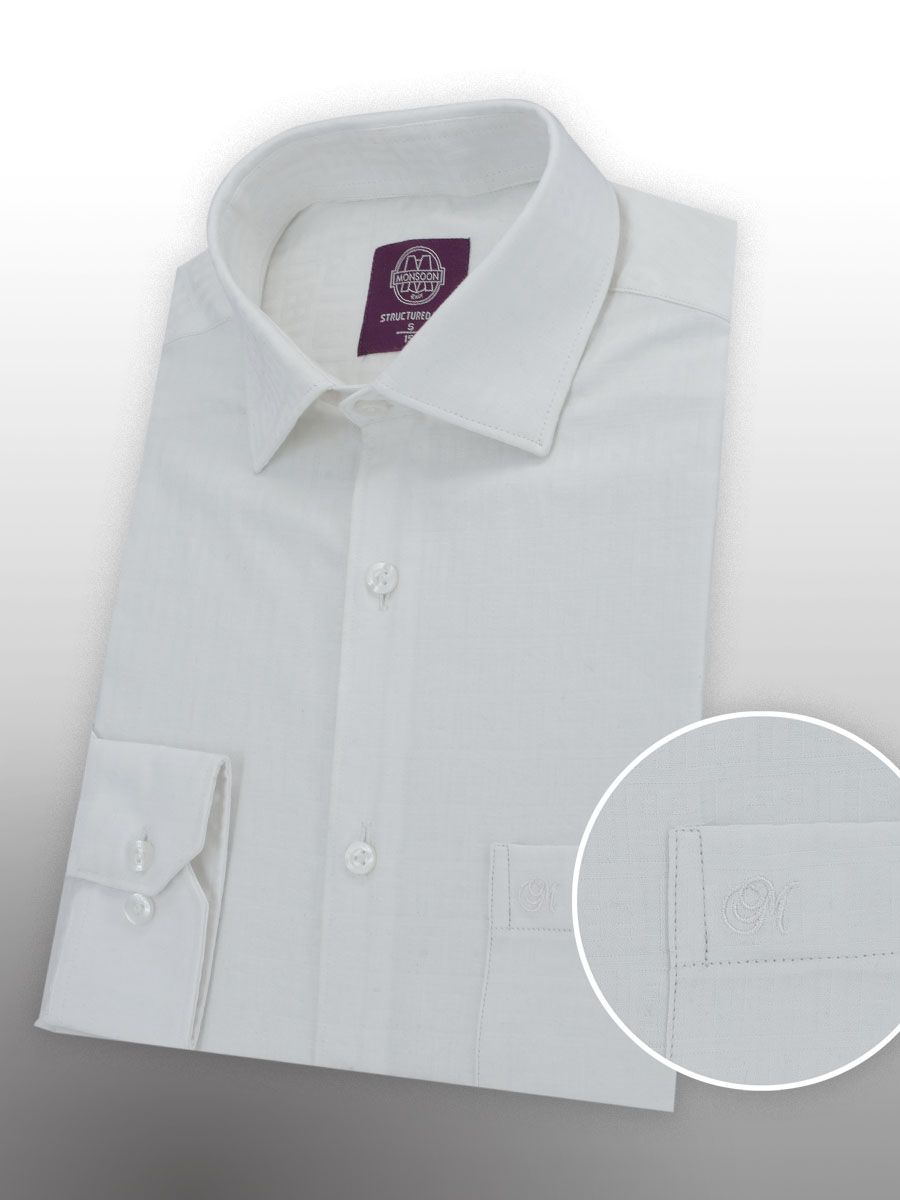 Jacquard formal shirt