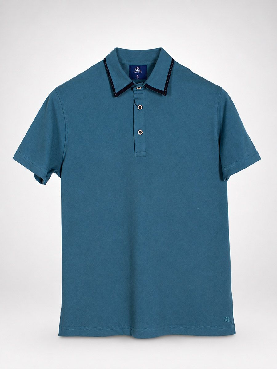Contrast Royal Polo