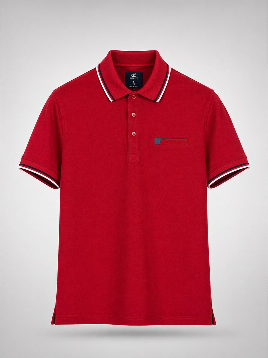 Accent True Red Polo
