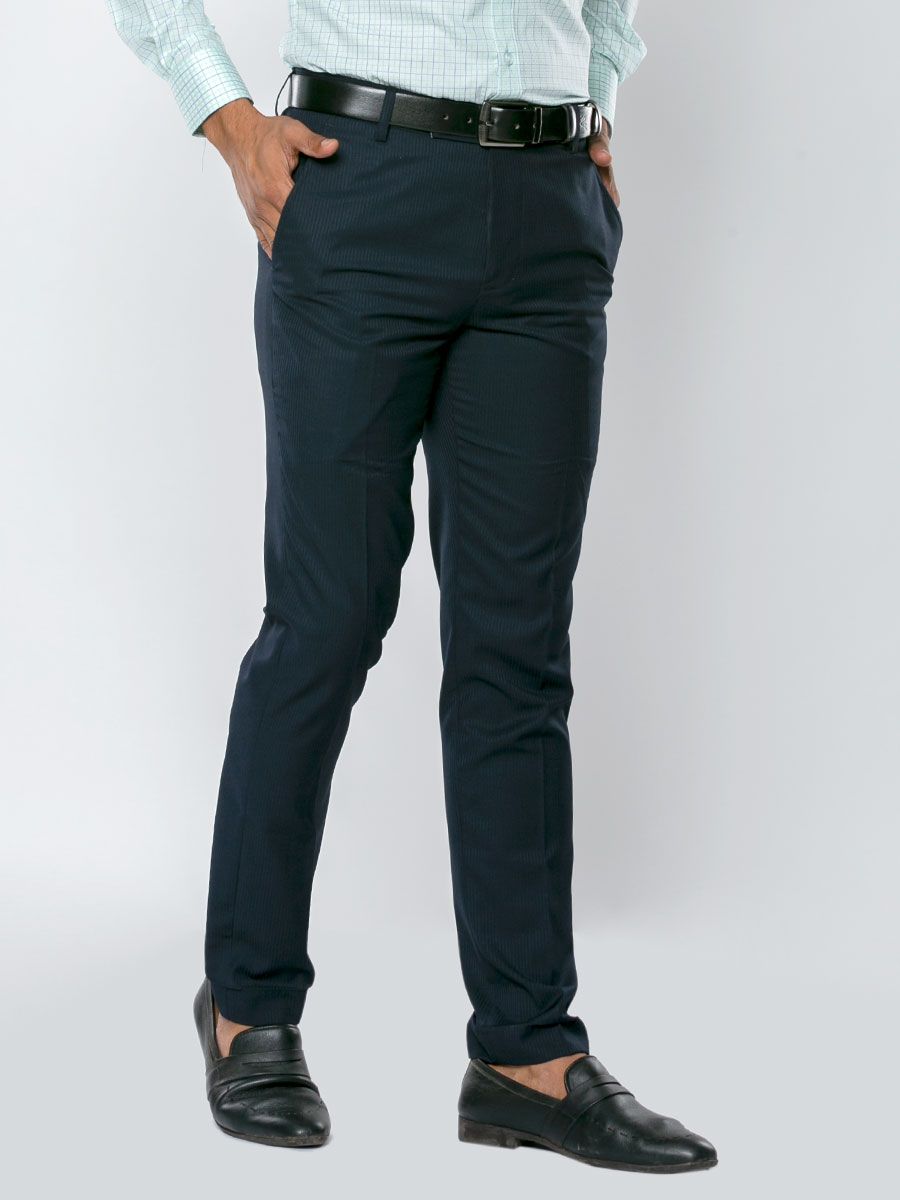 navy blue evening pants